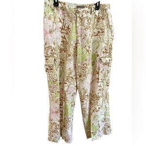 Tommy Bahama women’s floral Linen Pants size 12